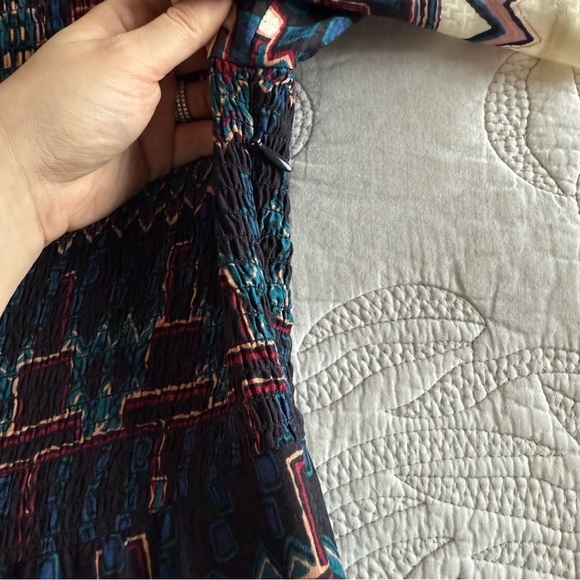 ba&sh - Mandie Midi Dress - Blue Multi - Picture 11 of 16